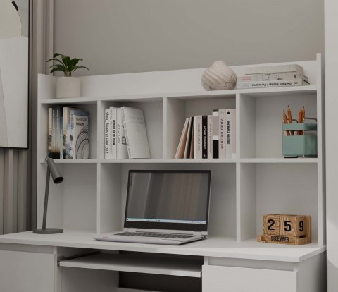 Biurko KUBA+ NADSTAWKA Zestaw BIAŁY