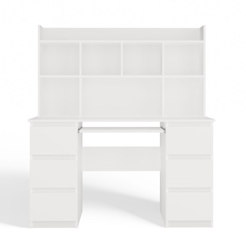 Biurko KUBA+ NADSTAWKA Zestaw BIAŁY