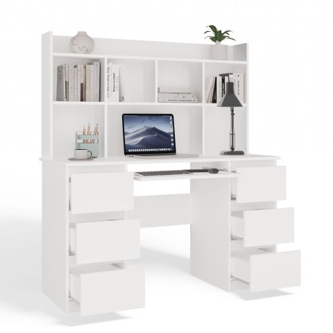 Biurko KUBA+ NADSTAWKA Zestaw BIAŁY