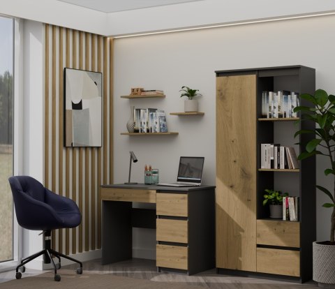 Biurko Mijas PRAWE ANTRACYT ARTISAN