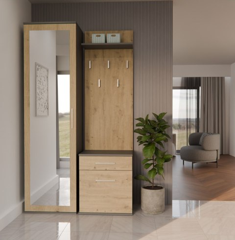 Garderoba DUO ANTRACYT ARTISAN