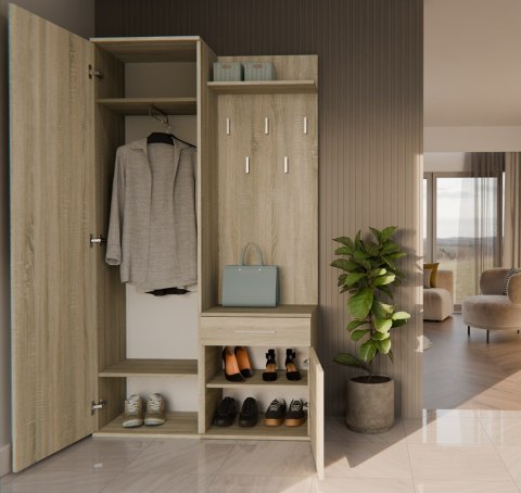 Garderoba DUO DĄB SONOMA