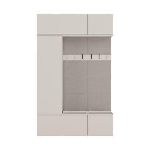 Garderoba HAGA III 1Sz2W KASZMIR BEŻ Szafa + 2x Wieszak