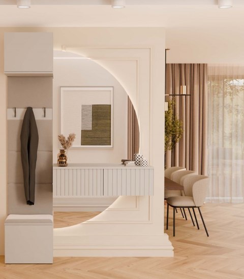 Garderoba Wieszak HAGA 1W KASZMIR BEŻ