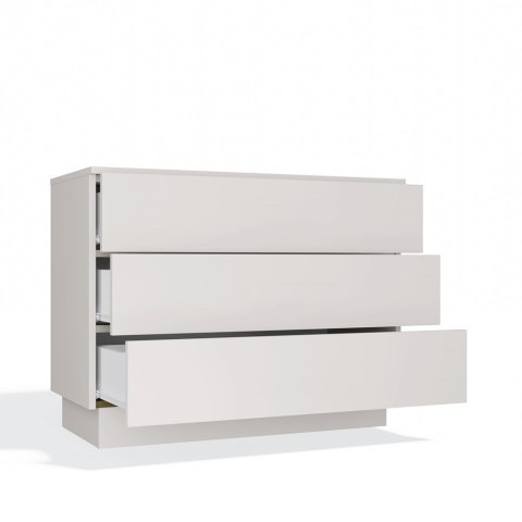 Komoda AMBER 3S Szafka 3 Szuflady Do Sypialni Salonu KASZMIR Beż