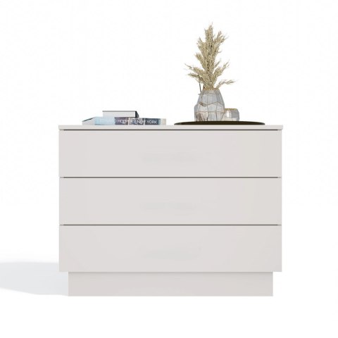 Komoda AMBER 3S Szafka 3 Szuflady Do Sypialni Salonu KASZMIR Beż