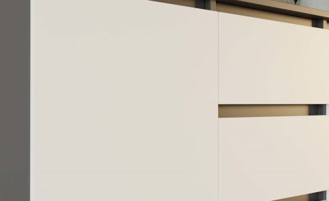 Komoda Malwa 2D3S ANTRACYT BIAŁY