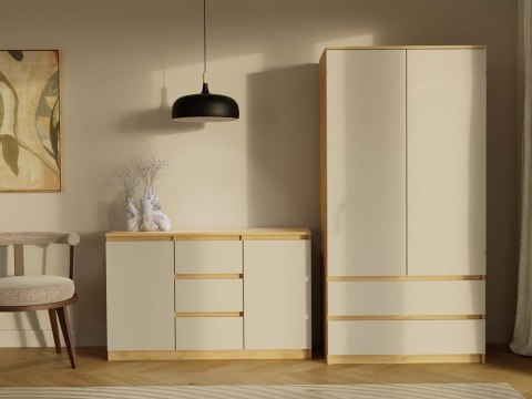 Komoda Malwa 2D3S DĄB ARTISAN KASZMIR BEŻ