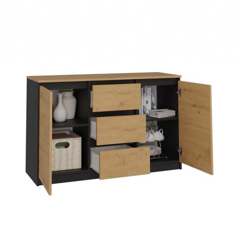 Komoda Malwa 2D3S/BA ANTRACYT ARTISAN