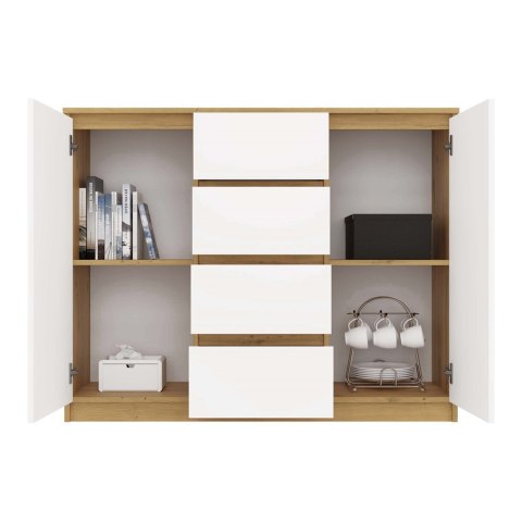 Komoda Malwa 2D4S 120 DĄB ARTISAN BIEL