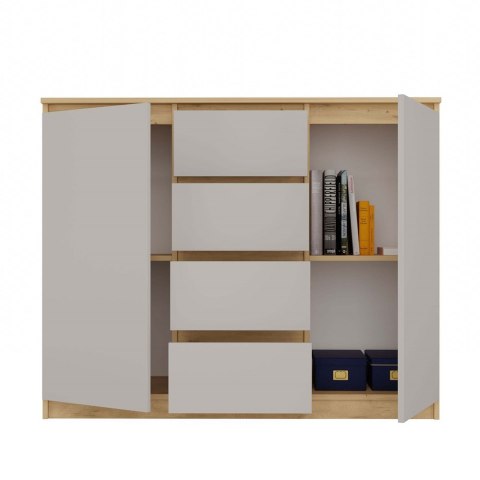 Komoda Malwa 2D4S 120 DĄB ARTISAN KASZMIR BEŻ