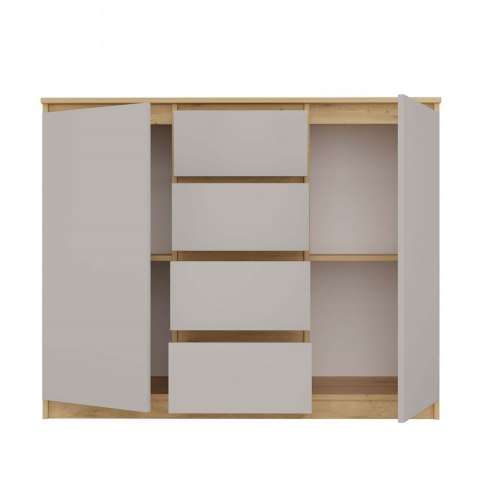 Komoda Malwa 2D4S 120 DĄB ARTISAN KASZMIR BEŻ