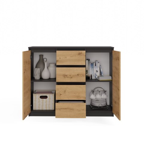 Komoda Malwa 2D4S/120 ANTRACYT ARTISAN