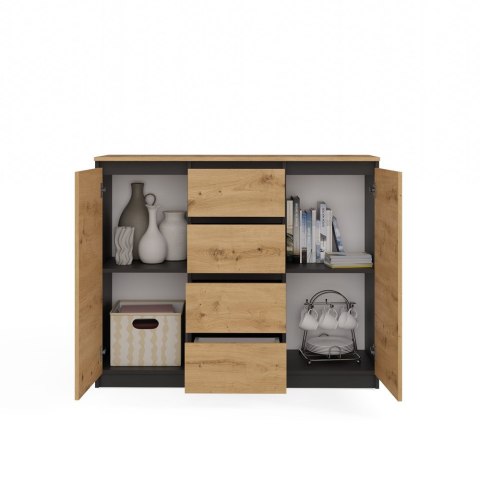 Komoda Malwa 2D4S/BA ANTRACYT ARTISAN