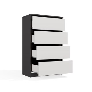 Komoda Malwa M4 ANTRACYT BIAŁY