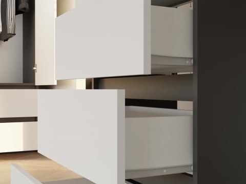 Komoda Malwa M4 ANTRACYT BIAŁY