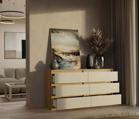 Komoda Malwa M6 140 DĄB ARTISAN KASZMIR