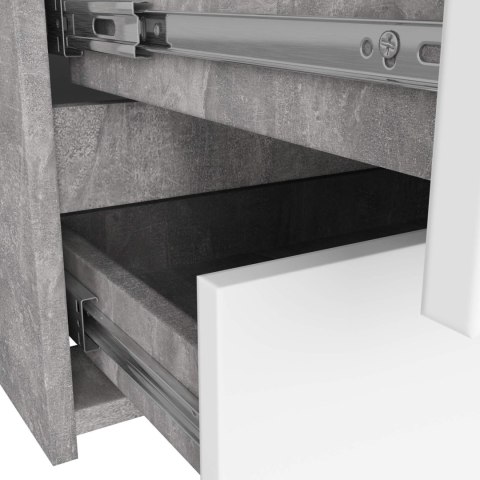 KOMODA CL100 6SZ PK BETON / BIAŁA