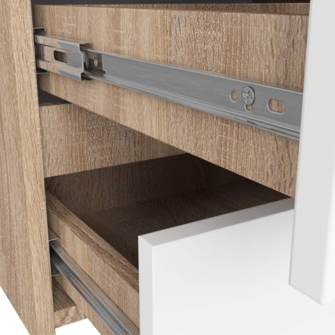 KOMODA CL100 6SZ PK DĄB SONOMA / BIAŁA