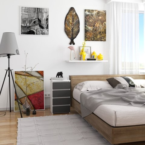 KOMODA CL4 PK BIAŁA / SZARA