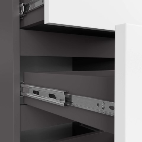 KOMODA CL4 PK GRAFIT SZARY / BIAŁA