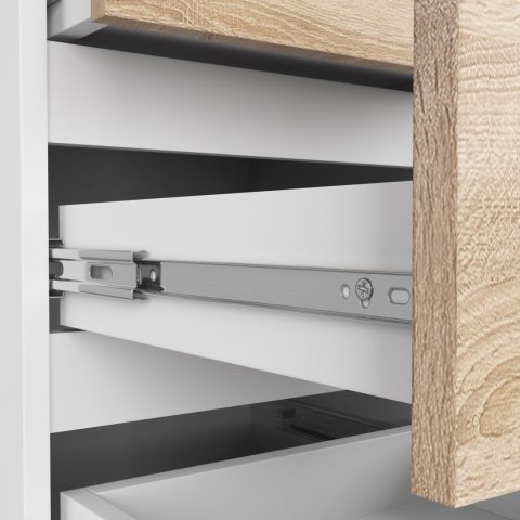 KOMODA CL5 PK BIAŁA / DĄB SONOMA