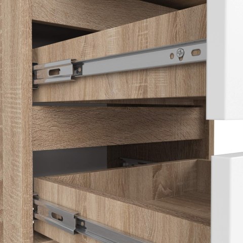 KOMODA CL6 PK DĄB SONOMA / BIAŁA