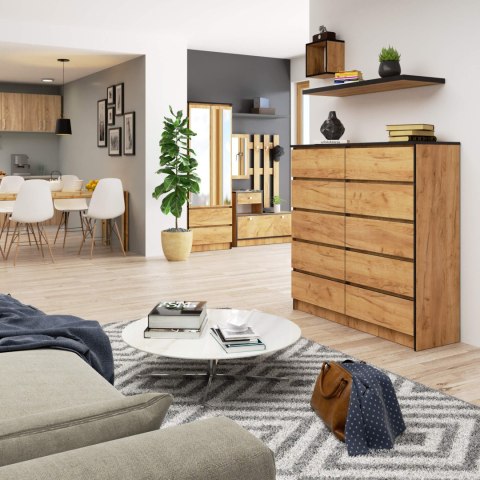 KOMODA K120 10SZ CLP PK DĄB CRAFT