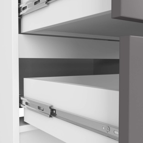 KOMODA K120 4SZ CLP PK BIAŁY / SZARY