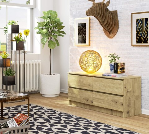 KOMODA K120 4SZ CLP PK DĄB ARTISAN