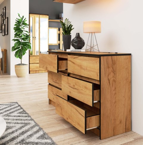 KOMODA K120 6SZ CLP DĄB CRAFT