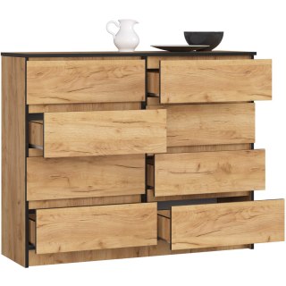 KOMODA K120 8SZ CLP PK DĄB CRAFT