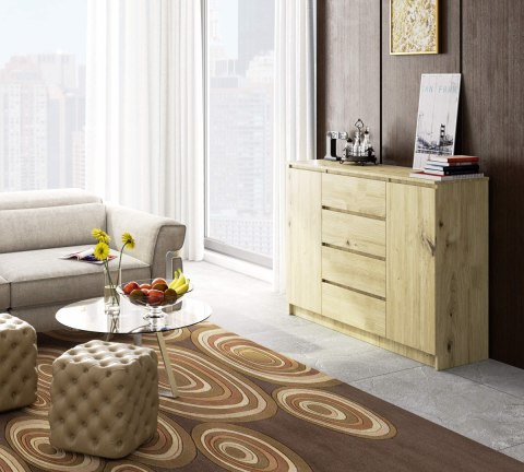 KOMODA K140 2D 4SZ CLP PK DĄB ARTISAN