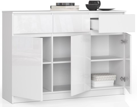 KOMODA K140 3D 3SZ CLP PK BIAŁY POŁYSK