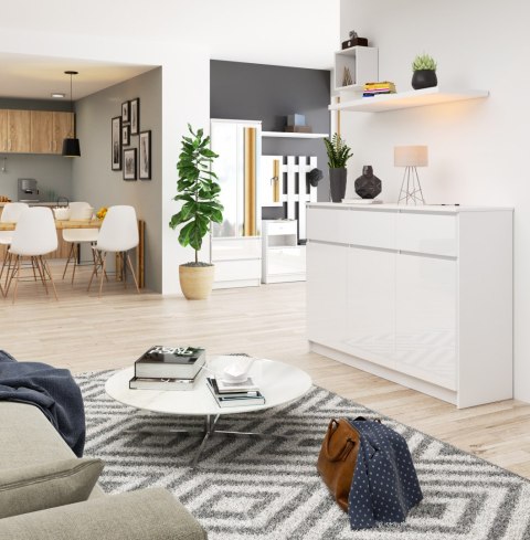 KOMODA K140 3D 3SZ CLP PK BIAŁY POŁYSK