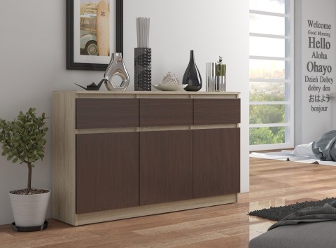 KOMODA K140 3D 3SZ CLP PK SONOMA / WENGE