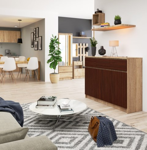 KOMODA K140 3D 3SZ CLP PK SONOMA / WENGE