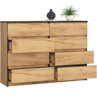 KOMODA K140 8SZ CLP DĄB CRAFT