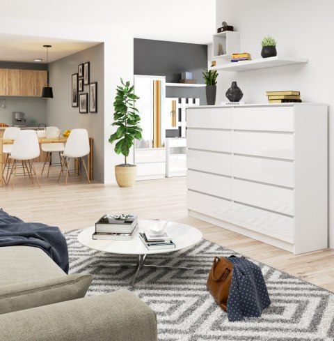 KOMODA K160 10SZ CLP PK BIAŁY POŁYSK