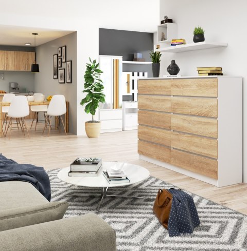 KOMODA K160 10SZ CLP PK BIAŁY / SONOMA