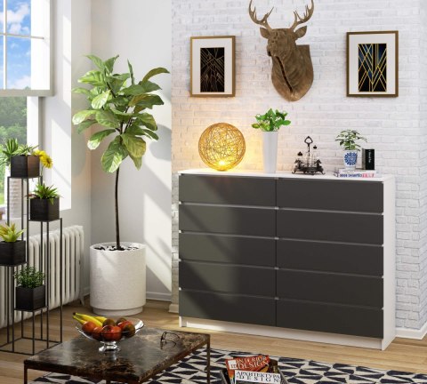 KOMODA K160 10SZ CLP PK BIAŁY / SZARY