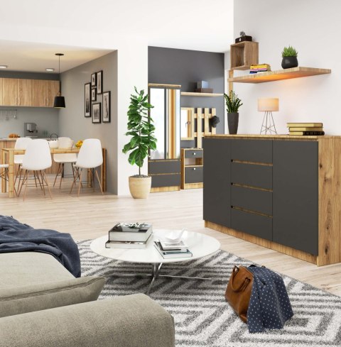 KOMODA K160 2D 4SZ CLP PK ARTISAN / SZARY