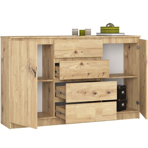 KOMODA K160 2D 4SZ CLP PK DĄB ARTISAN