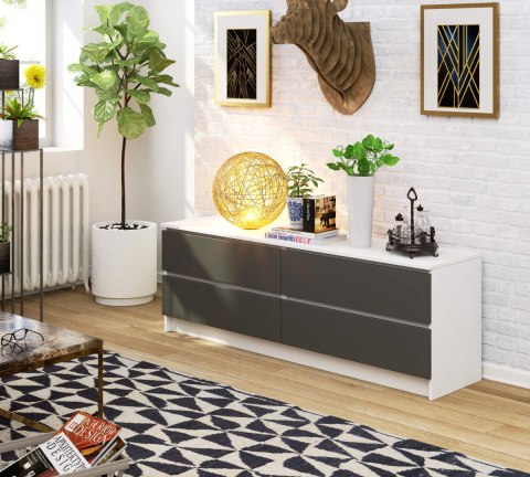 KOMODA K160 4SZ CLP PK BIAŁY / SZARY