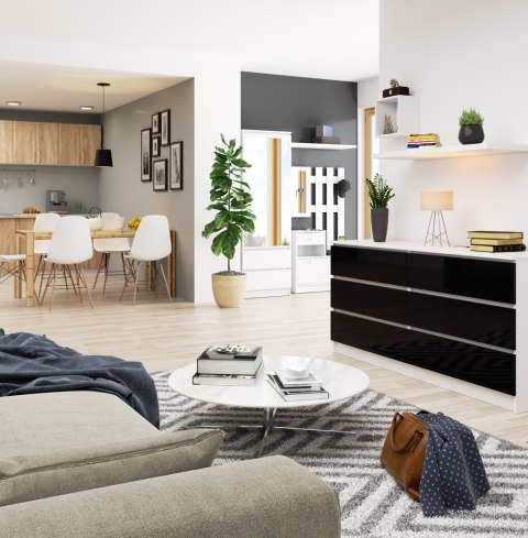 KOMODA K160 6SZ CLP PK CZARNY POŁYSK