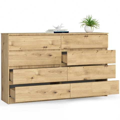 KOMODA K160 8SZ CLP DĄB ARTISAN