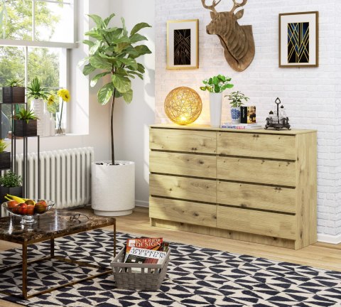 KOMODA K160 8SZ CLP DĄB ARTISAN