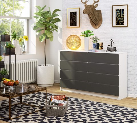 KOMODA K160 8SZ CLP PK BIAŁA / SZARY