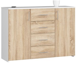 KOMODA K45 PK BIAŁY / DĄB SONOMA