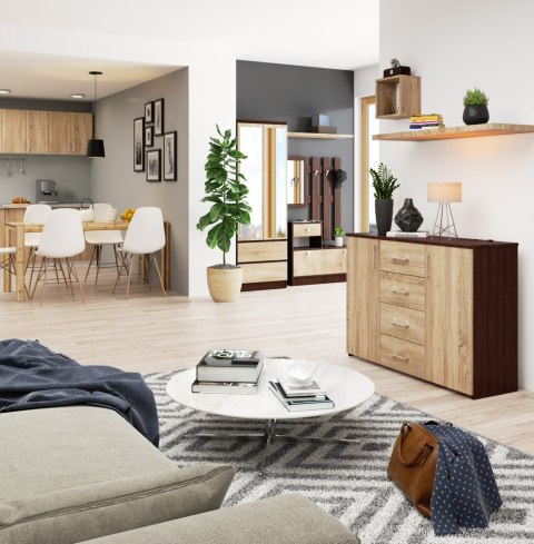 KOMODA K45 PK WENGE / DĄB SONOMA